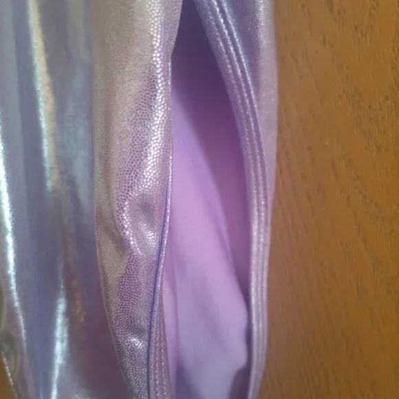 Purple Metallic Bodysuit Sz L/XL - Picture 6 of 6